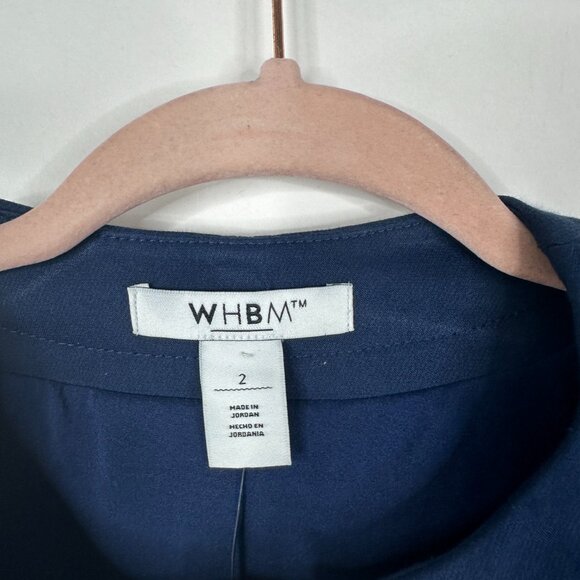 NWT White House Black Market Long Sleeve Collarless Jacket Twilight 2 #WHBM5 - Picture 4 of 9